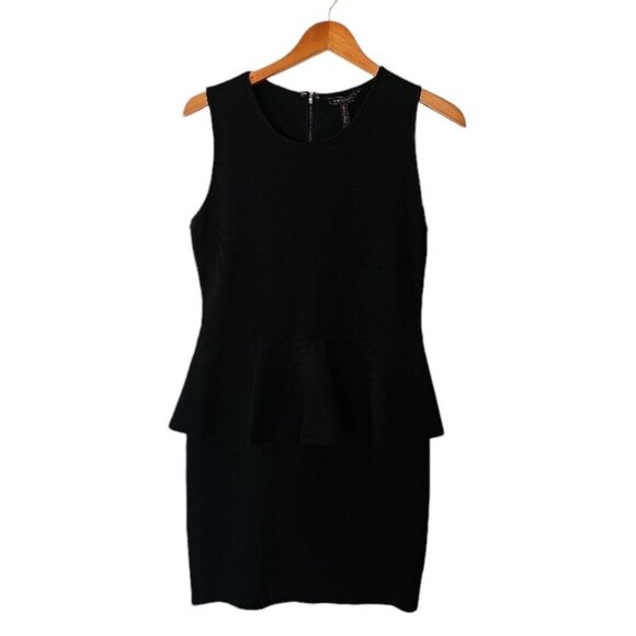 BCBGMAXAZRIA Black Francis Layered Peplum Large‎ L Ruffle - Picture 5 of 16